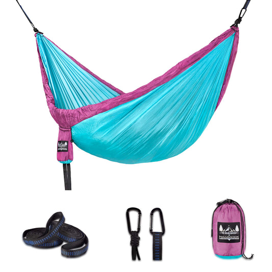 Camping Hammock - Portable Hammock Accessories w/Tree Straps - Opticdeals