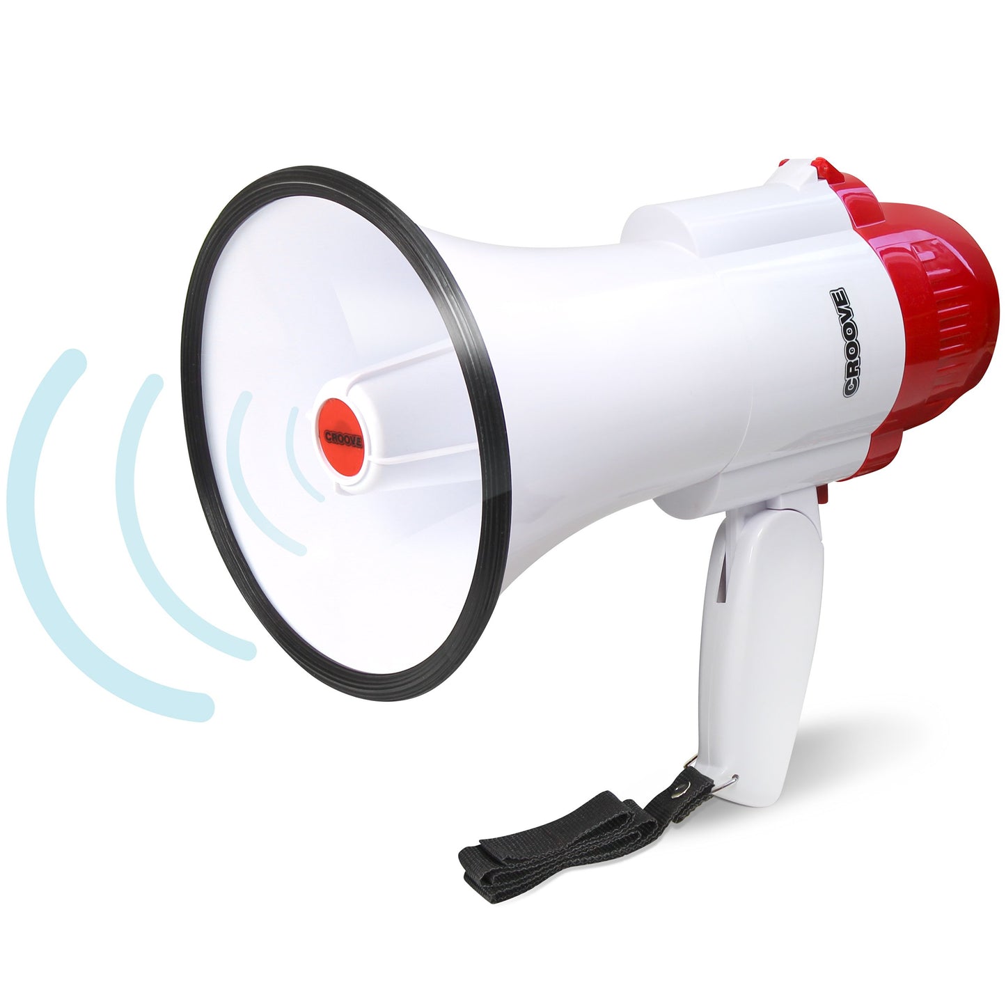 Croove Megaphone Bullhorn  Bull Horn Loud Speaker with Siren  30 Watt - Opticdeals