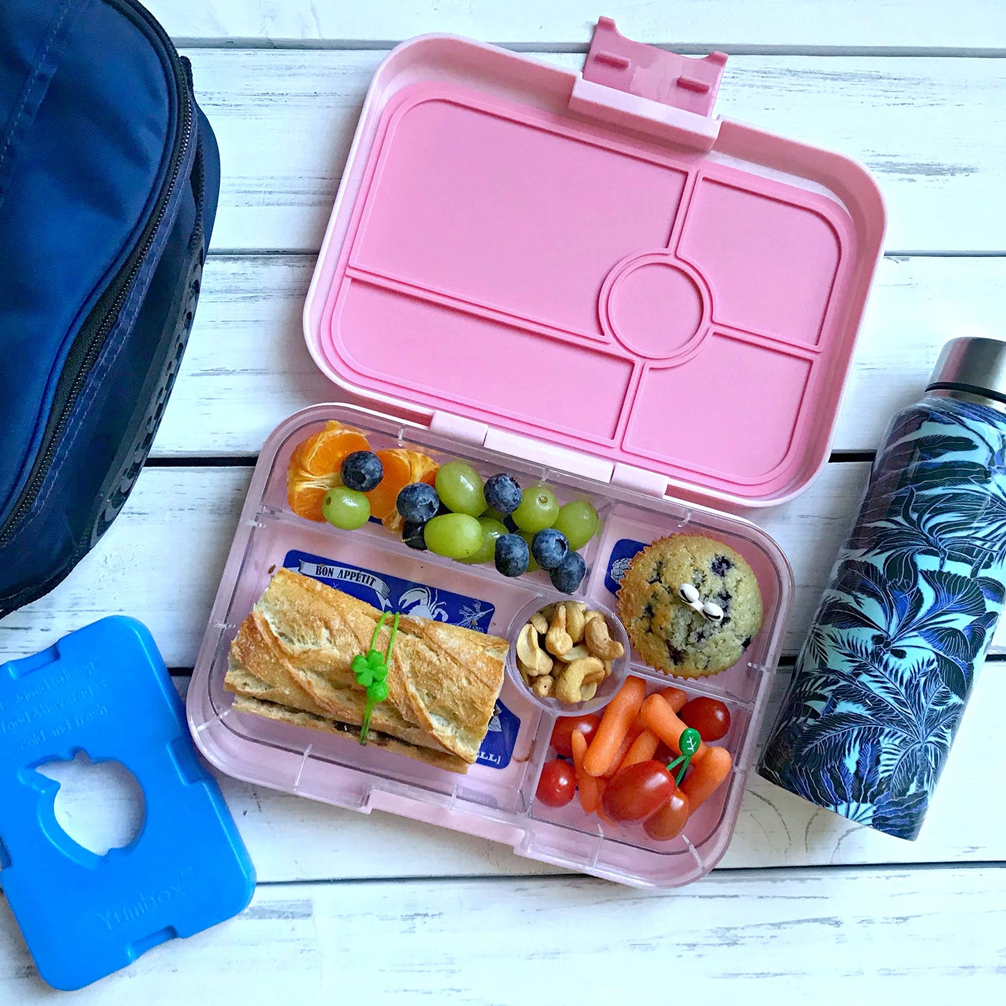 Yumbox Ice Packs (Set of 4) - Slim, Durable & Lightweight for Fresh Food - Perfect Bento Lunchbox, Coolers & More - Non-Toxic, BPA-Free - Opticdeals