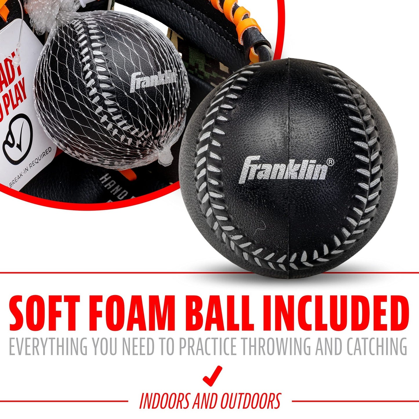 Franklin Sports Teeball Glove - Left and Right Handed Youth Fielding Glove - - Opticdeals