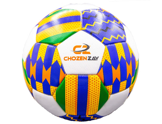 Soccer Ball Size 5 Boys Thermo Bonded Multi Color - Opticdeals