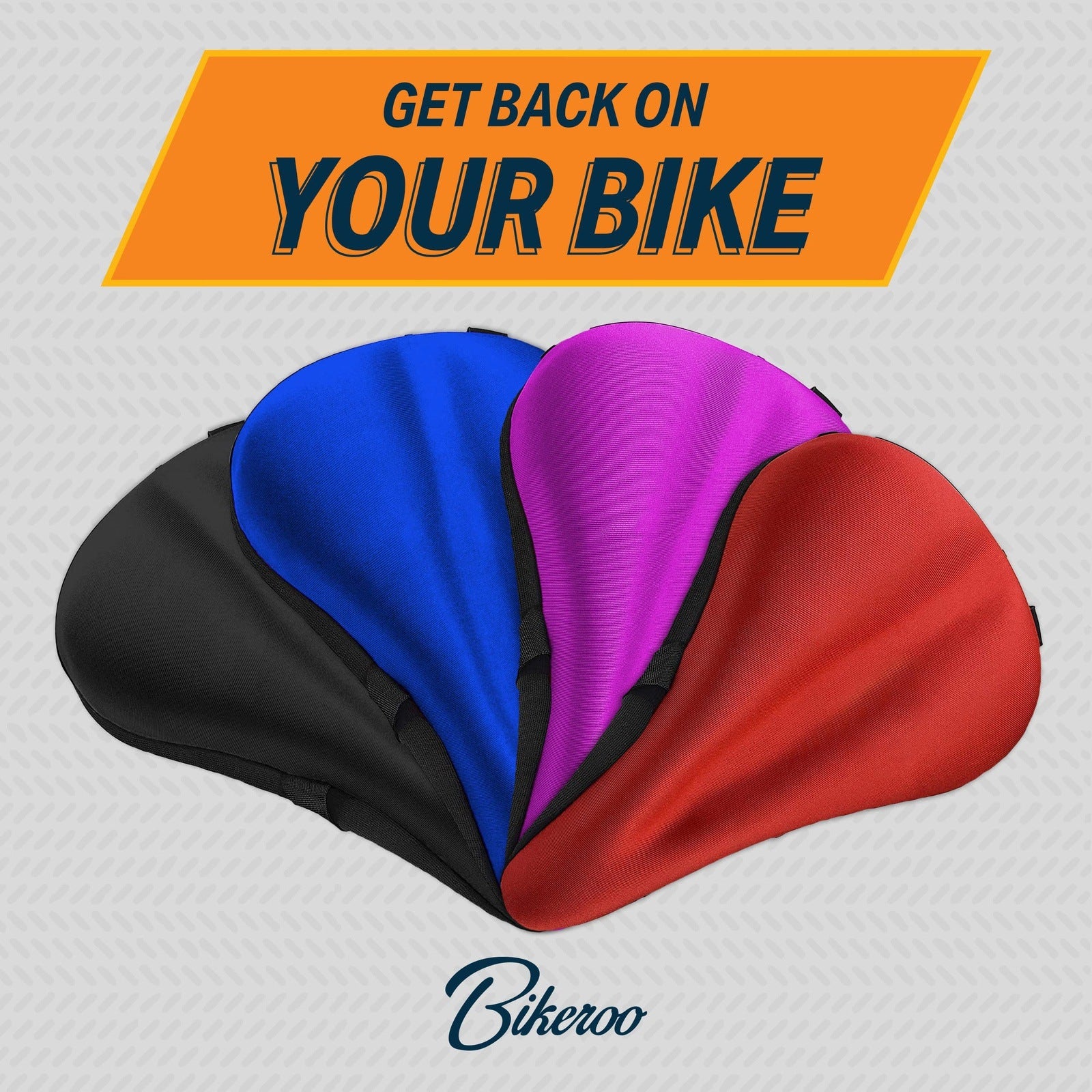 Bikeroo Bike Seat Cushion 11in x 7in Padded Gel Bike Seat Cover, Compatible with - Opticdeals