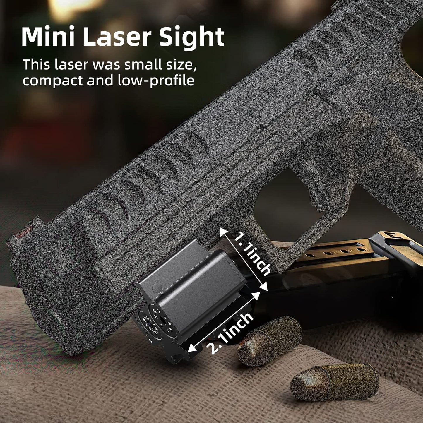 Laser Sight for Pistol Low Profile 50-200m - Opticdeals