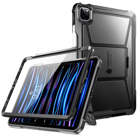 ZtotopCase for iPad Pro 11 Case 2020/2021, Dual Layer Shockproof Full Protective Cover with Kickstand and Pencil Holder, Support iPad Pencil Charging, Black - Opticdeals