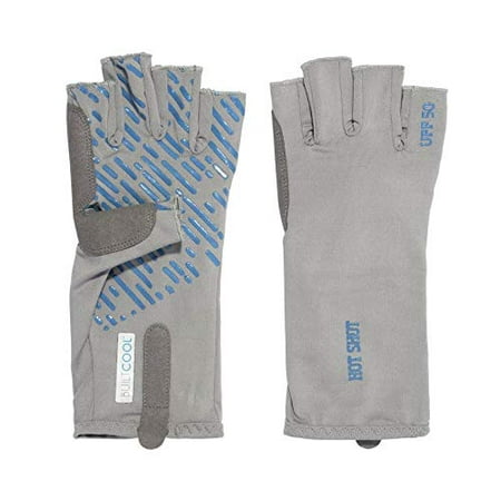 Hot Shot Men's Fingerless Fishing Gloves Sz M  Outdoor Cooling Gear - Opticdeals