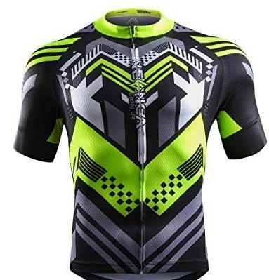 NEENCA Men's Cycling Bike Jersey Size XL Short Sleeve with 3 Rear Pockets,Breathable Quick Dry - Opticdeals