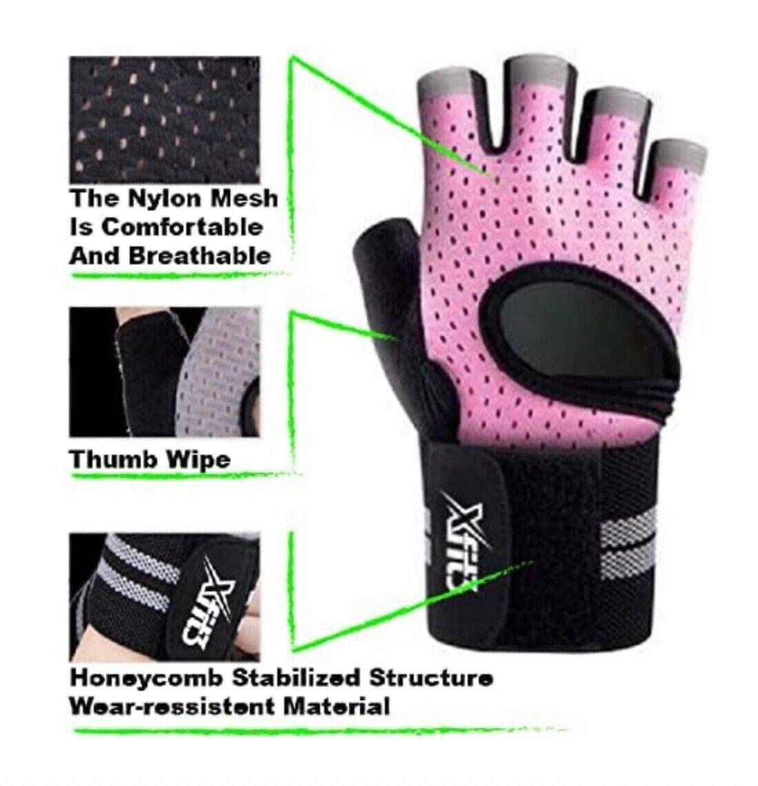 XFIT3 Workout Gloves Womens Size M Pink - Opticdeals