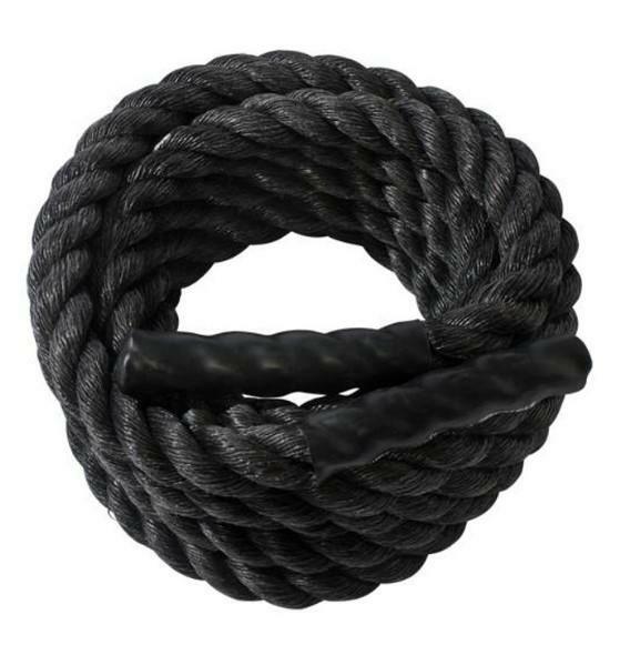 Battle Rope  Exercise Rope 1x30Ft Black - Opticdeals