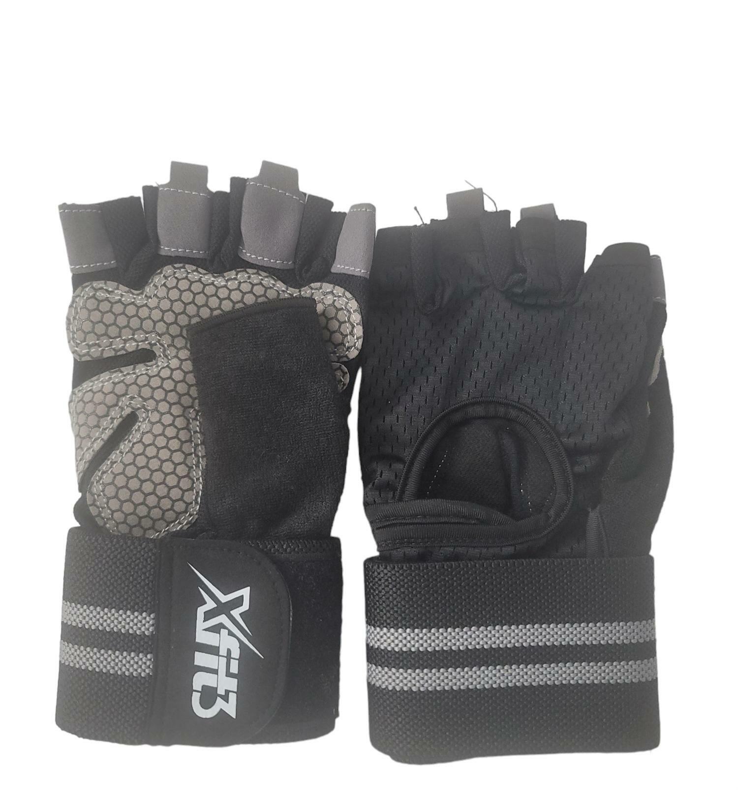 XFIT3 Weight Lifting Gloves (Black, XL)Workout Gloves - Opticdeals