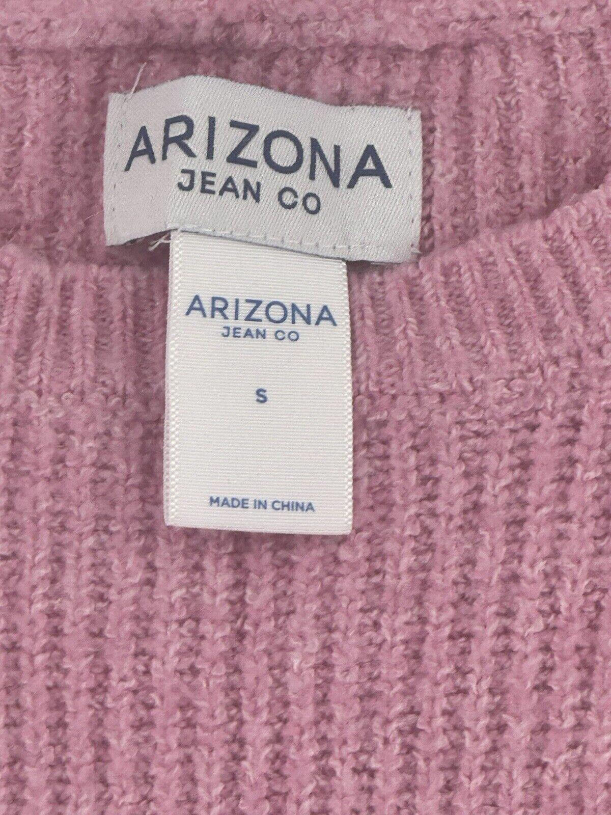 American Eagle Womens Sweater Pink Knit Long Sleeve Crew Neck Pullover Size S